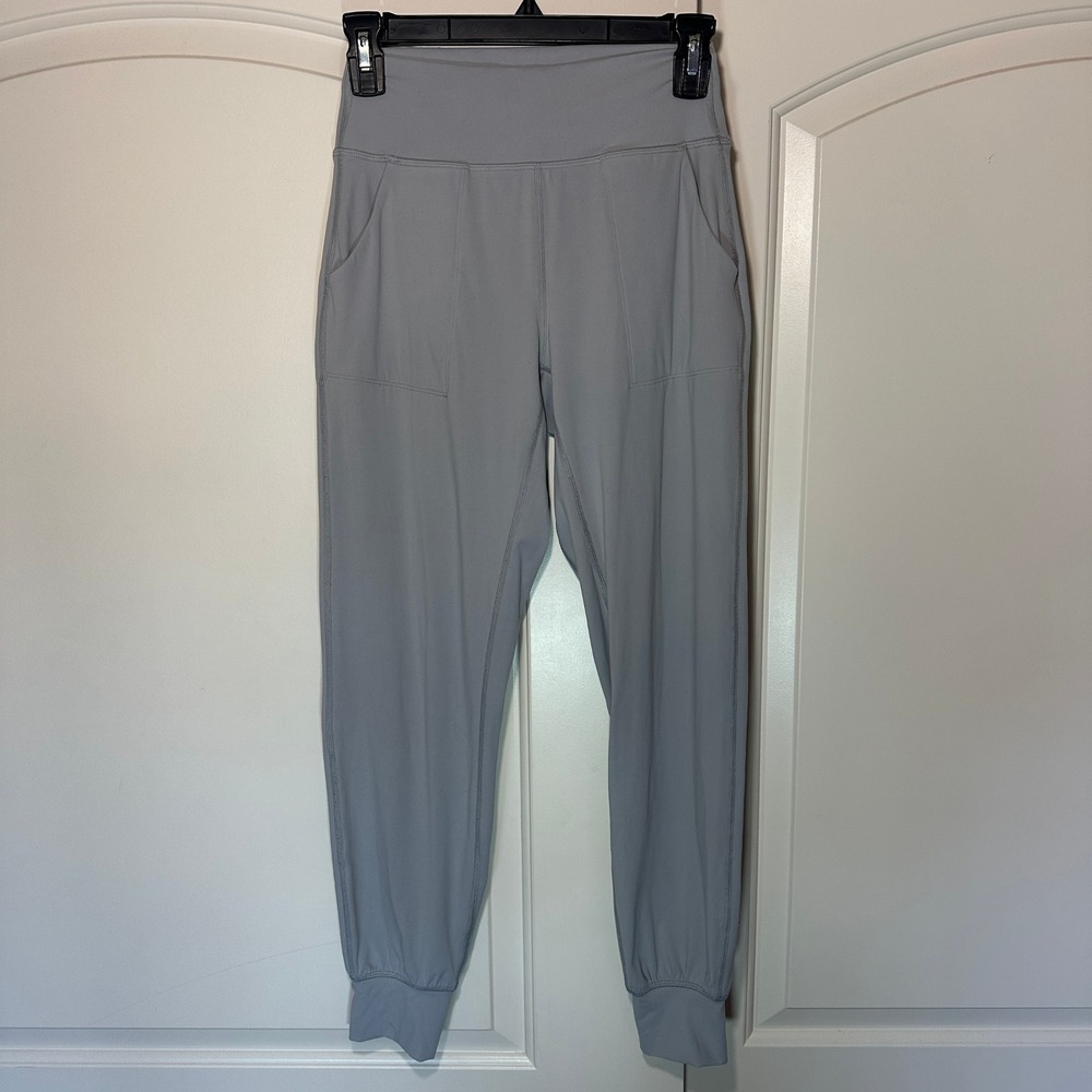 Heynuts Women's High Waisted Align Joggers Athleisure Lounge‎ Pants Gray XS